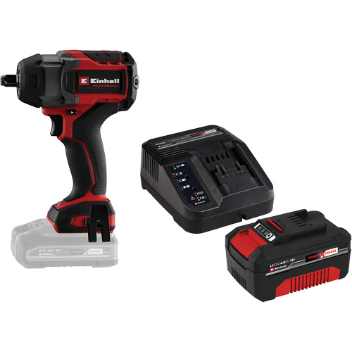 Professional Cordless Impact Wrench with 4Ah PXC Battery & Charger Starter Kit, 18 V, 1/2" Socket St. Lawrence Industrial & Safety Supply