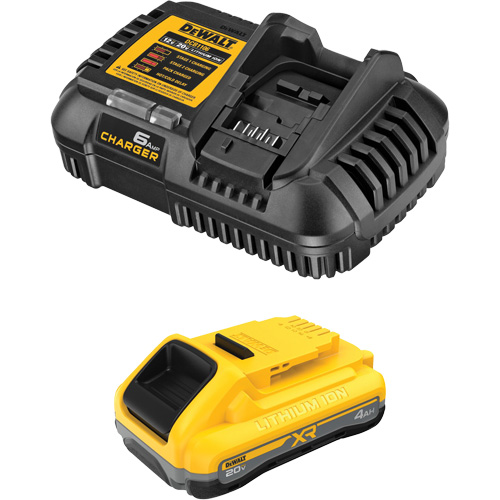 Ensemble de bloc-pile et chargeur XR POWERPACK, Lithium-ion, 20 V, 4 Ah St. Lawrence Industrial & Safety Supply