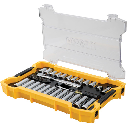 Jeu d'outils 3/8" & 1/2" pour m&eacute;canicien avec plateau & couvercle TOUGHSYSTEM 2.0 St. Lawrence Industrial & Safety Supply