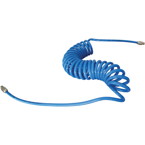 MAXAIR Coiled Hose, Air, 1/4" ID x 50' L, Polyurethane St. Lawrence Industrial & Safety Supply