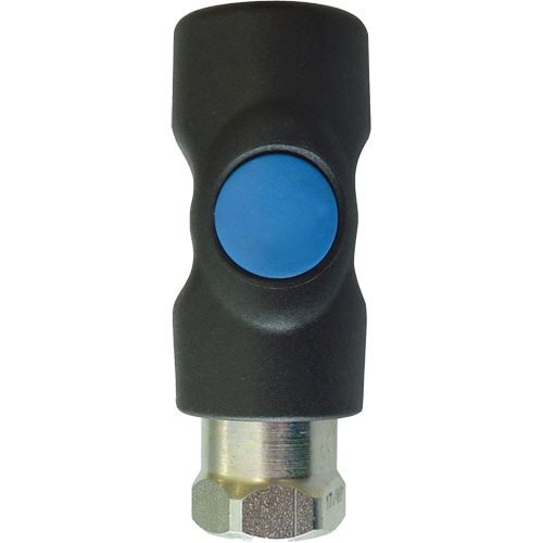 Raccord industriel rapide TOPQUIK S1, Composite en polyester/Acier inoxydable, 1/4", NPT femelle, 174 PSI St. Lawrence Industrial & Safety Supply