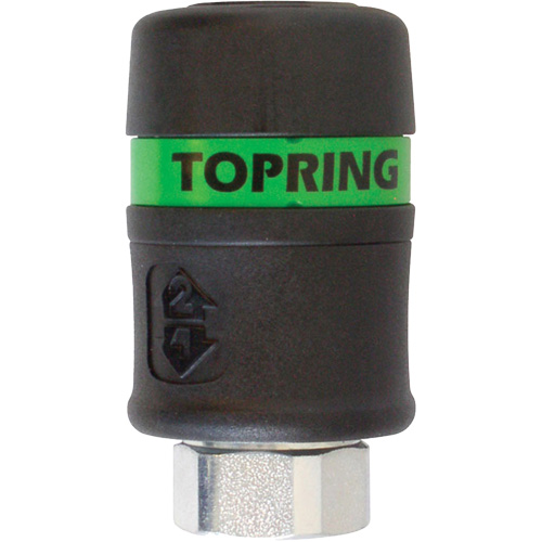 Raccord rapide TOPQUIK Ultraflo 7,8 mm, Composite en polyester, 3/8", NPT femelle, 174 PSI St. Lawrence Industrial & Safety Supply