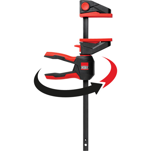 One-Hand Bar Trigger Clamps with 360° Rotating Handle, 4-1/2" (114.3 mm) St. Lawrence Industrial & Safety Supply