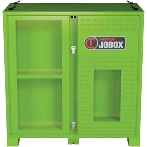 Armoire ventil&eacute;e pour le rangement d'&eacute;PI sur place, Acier, Vert lime haute visibilit&eacute; St. Lawrence Industrial & Safety Supply