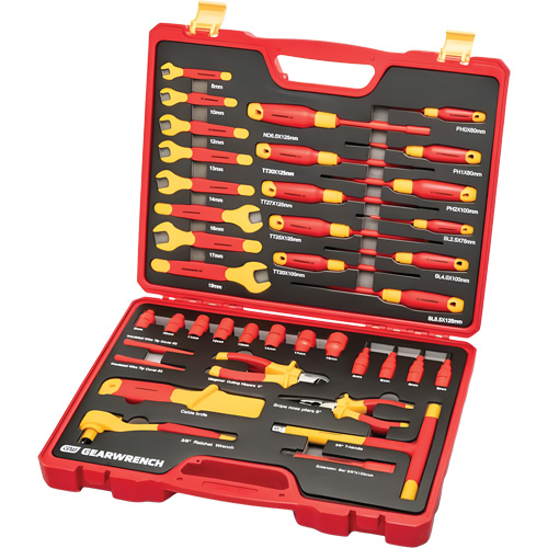 VDE Insulated Tool Set, 1000 V, 39 Pcs St. Lawrence Industrial & Safety Supply