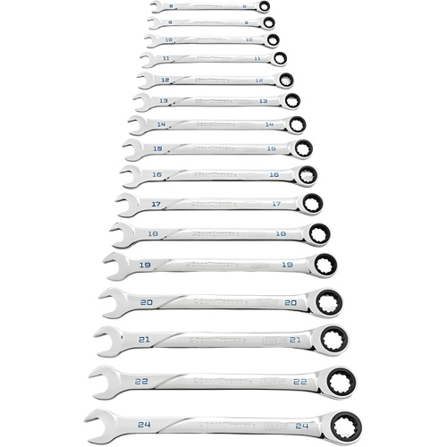 120XP Universal Spline XL Wrench Set, Ratcheting Combination, 16 Pieces, Metric St. Lawrence Industrial & Safety Supply