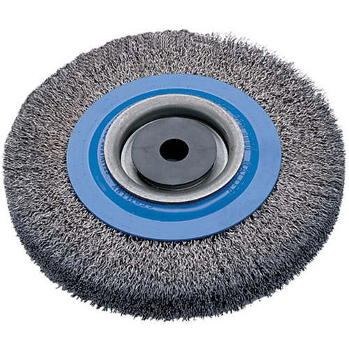 Brosses rotatives &agrave; fils torsad&eacute;s d'&eacute;tabli, 8" dia., Fils 0,0118", Arbre 5/8" - 1-1/4" St. Lawrence Industrial & Safety Supply