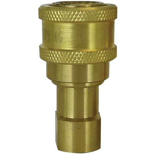 RACCORD HYDRAULIQUE FERME 2VOIES,1"NPT,LAITON, Laiton/Acier inoxydable St. Lawrence Industrial & Safety Supply