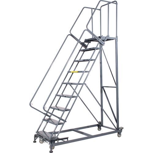 &eacute;chelles roulantes Monster, 6 marches, Largeur de la marche 24", Hauteur de la plateforme 60", Acier St. Lawrence Industrial & Safety Supply