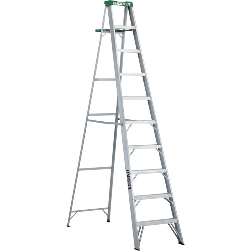 Commercial Duty Stepladders (2400 Series), 10', Aluminum, 225 lbs. Capacity, Type 2 St. Lawrence Industrial & Safety Supply