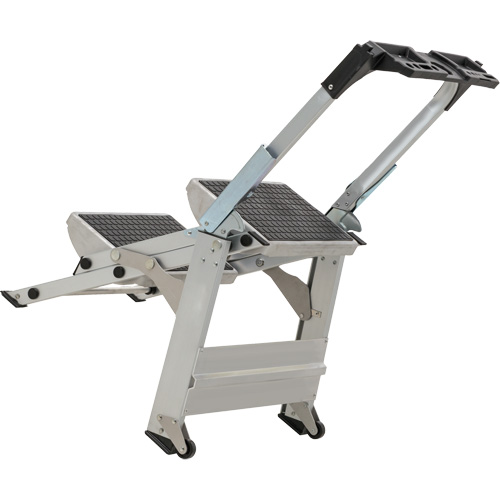 &eacute;chelle escabeau avec roues pivotantes, 2 marches, 23" x 21" x Hauteur 34,50" St. Lawrence Industrial & Safety Supply