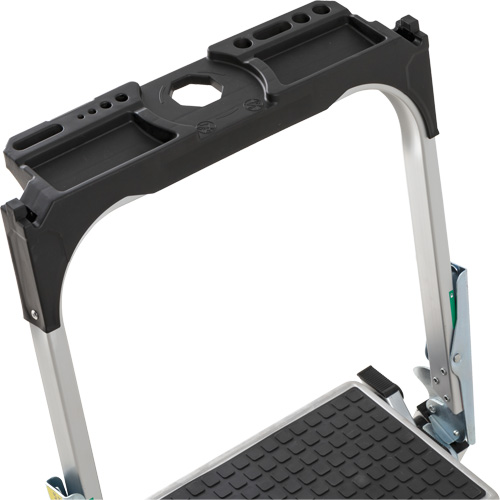 &eacute;chelle escabeau avec roues pivotantes, 4 marches, 44,25" x 22,13" x Hauteur 59" St. Lawrence Industrial & Safety Supply