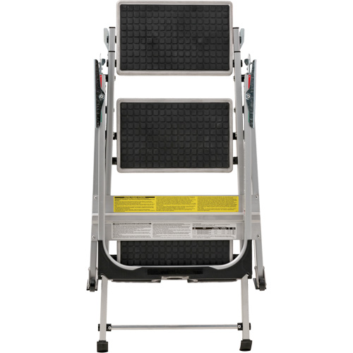&eacute;chelle escabeau avec roues pivotantes, 3 marches, 34" x 22" x Hauteur 50,75" St. Lawrence Industrial & Safety Supply