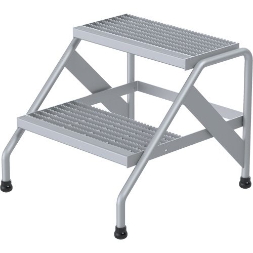 Escabeau en aluminium, 2 marche(s), 22-13/16" la x 24-9/16" lo x 20" h, Capacit&eacute; 500 lb St. Lawrence Industrial & Safety Supply
