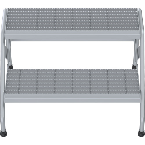 Escabeau en aluminium, 2 marche(s), 32-13/16" la x 24-9/16" lo x 20" h, Capacit&eacute; 500 lb St. Lawrence Industrial & Safety Supply