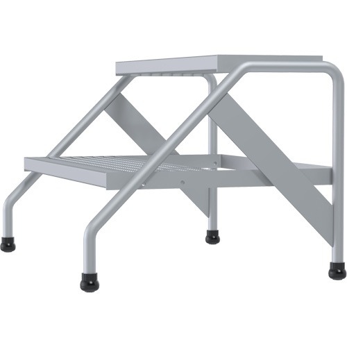 Escabeau en aluminium, 2 marche(s), 32-13/16" la x 24-9/16" lo x 20" h, Capacit&eacute; 500 lb St. Lawrence Industrial & Safety Supply