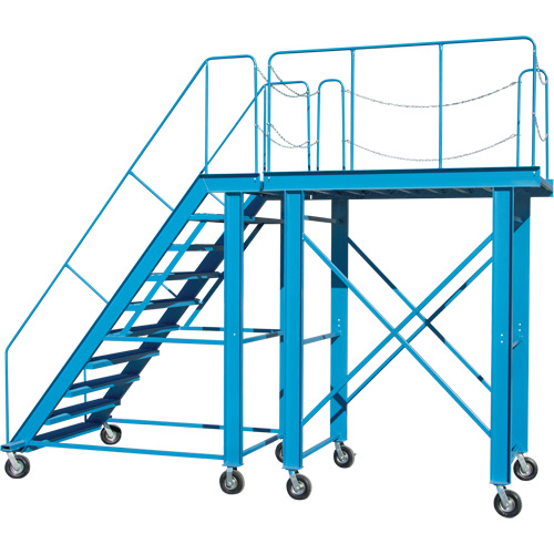 &eacute;chelle &agrave; neige, Acier, 10 Marches, 99" ha, 85-1/2" p, 48" Marche, Stri&eacute; St. Lawrence Industrial & Safety Supply