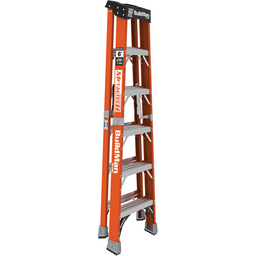 Escabeau, 6', Fibre de verre, Capacit&eacute; 375 lb, Type 1AA St. Lawrence Industrial & Safety Supply