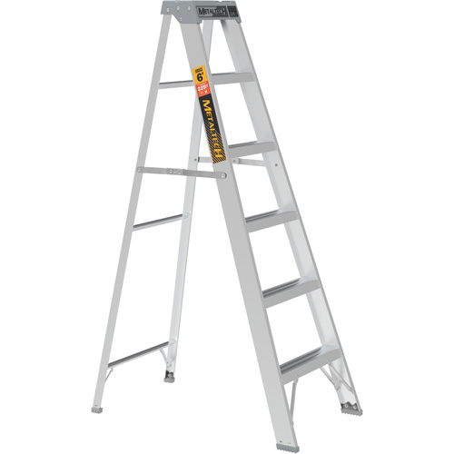 Step Ladder, 6', Aluminum, 225 lbs. Capacity, Type 2 St. Lawrence Industrial & Safety Supply