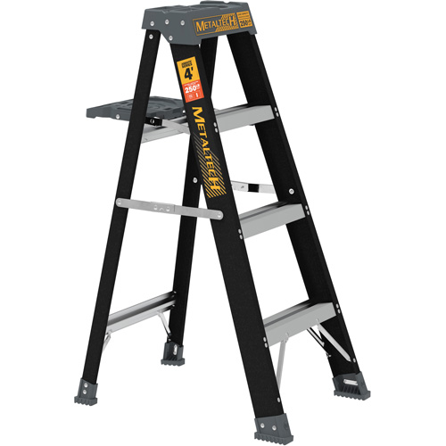 Escabeau avec plateau &agrave; peinture, 4', Fibre de verre, Capacit&eacute; 250 lb, Type 1 St. Lawrence Industrial & Safety Supply