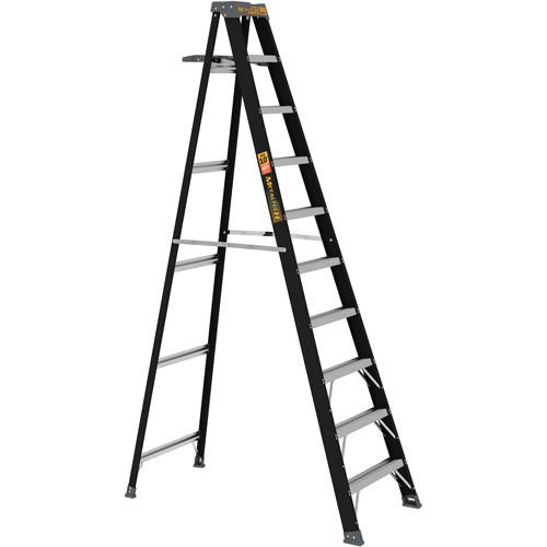 Escabeau avec plateau &agrave; peinture, 10', Fibre de verre, Capacit&eacute; 250 lb, Type 1 St. Lawrence Industrial & Safety Supply