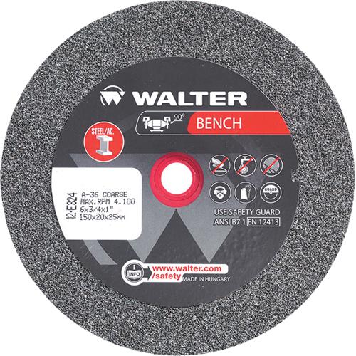 Bench Grinding Wheels, 6" x 3/4", 1" Arbor, 1 St. Lawrence Industrial & Safety Supply