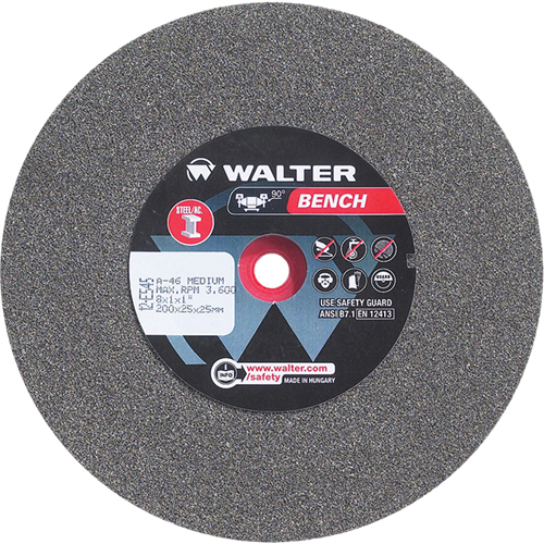 Bench Grinding Wheels, 8" x 1", 1" Arbor, 1 St. Lawrence Industrial & Safety Supply