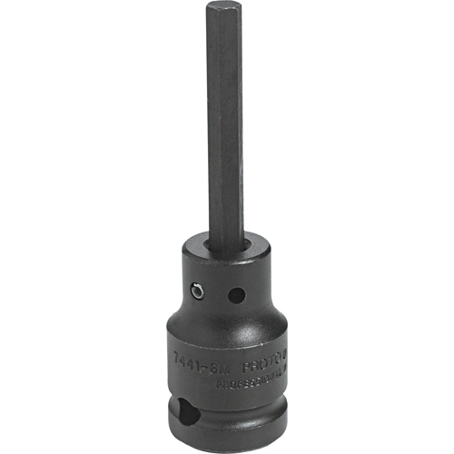 Impact Bit Socket, Hex, 12 mm x 3-1/4" L, 1/2" Drive St. Lawrence Industrial & Safety Supply