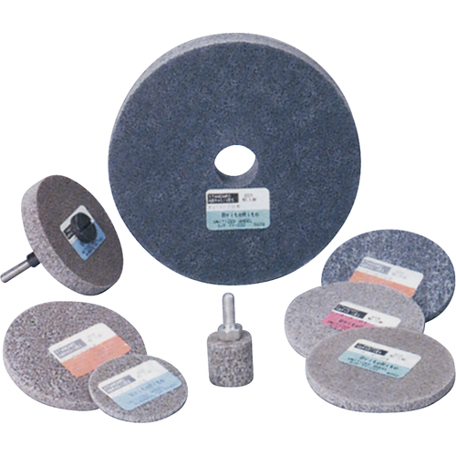 Standard Abrasives 500 Series Soft Density Unitized Wheels, 3" x 1/4", 1/4" Arbor, Medium Grit, Aluminum Oxide St. Lawrence Industrial & Safety Supply
