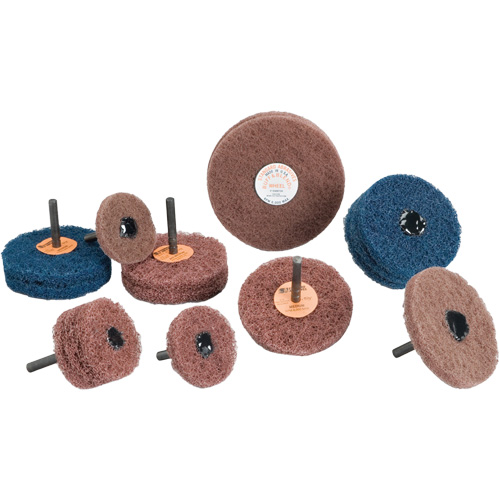 Standard Abrasives Buff & Blend Wheel, 3" Dia. x 1/4" W, 1/4" Arbor, Aluminum Oxide St. Lawrence Industrial & Safety Supply