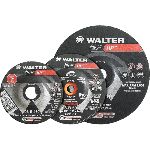 HP Combo Depressed Center Combination Wheel, 3" x 1/8", 3/8" Arbor, Type 27 St. Lawrence Industrial & Safety Supply