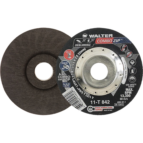Right Angle Grinder Reinforced Cut-Off Wheels - Combo Zip, 4-1/2" x 5/64", 7/8" Arbor, Type 27 St. Lawrence Industrial & Safety Supply