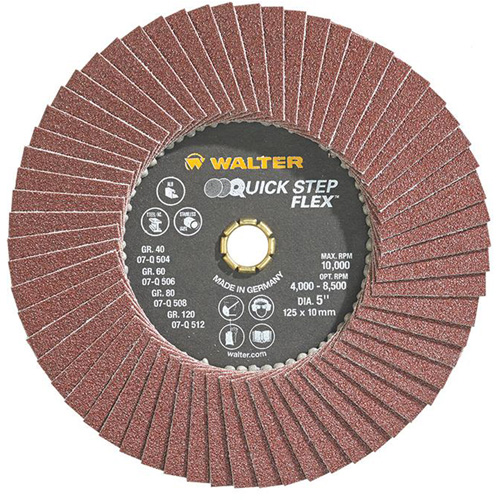 QUICK-STEP FLEX, 5" x Type 29, Grain 80, Oxyde d'aluminium St. Lawrence Industrial & Safety Supply