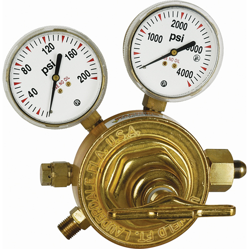 Heavy-Duty Single Stage Regulator, Oxygen, CGA540 Inlet St. Lawrence Industrial & Safety Supply