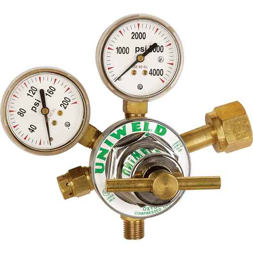 Medium-Duty Single Stage Regulator, Oxygen, CGA540 Inlet St. Lawrence Industrial & Safety Supply