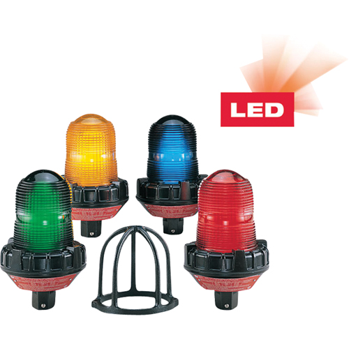 Lumi&egrave;res d'avertissement DEL pour milieu dangereux avec technologie XLT, Clignotement, Rouge St. Lawrence Industrial & Safety Supply