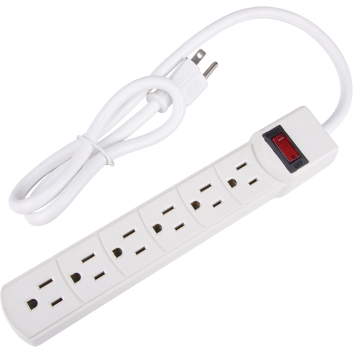 Surge Suppressor, 6 Outlets, 200 J, 1875 W, 3' Cord St. Lawrence Industrial & Safety Supply