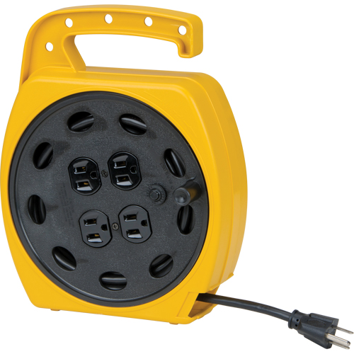 Wind-Up Extension Cord, 25', SJT, 16/3 Gauge, 10 A St. Lawrence Industrial & Safety Supply