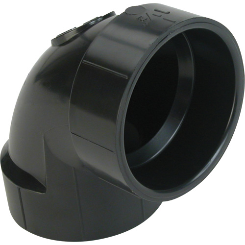 Raccord coude 90° &agrave; grand rayon, Noeud x noeud, Plastique, 1-1/2" St. Lawrence Industrial & Safety Supply