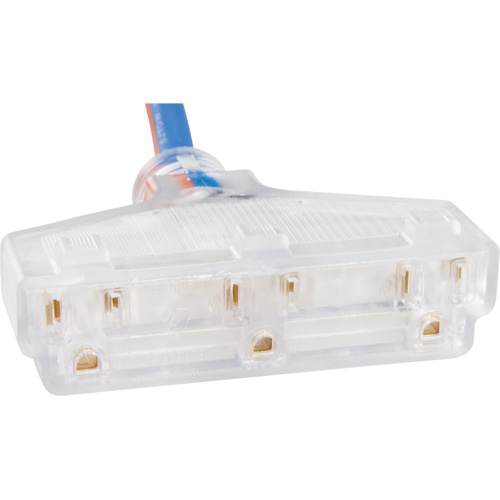 Cordon rallonge en caoutchouc TPE avec indicateur lumineux, Toutes saisons, SJEOW, AWG 12/3, 15 A, 3 prise(s), 25' St. Lawrence Industrial & Safety Supply