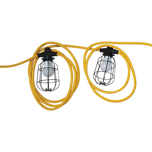 Chaînes de lumi&egrave;res DEL, 5 Lumi&egrave;res, 600" lo, Boîtier en M&eacute;tal St. Lawrence Industrial & Safety Supply