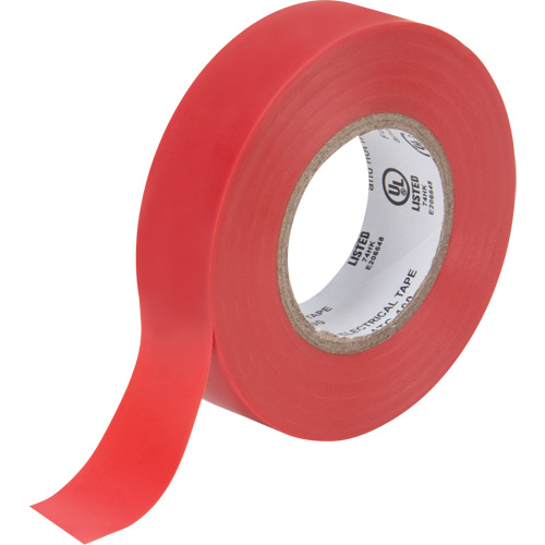 Electrical Tape, 19 mm (3/4") x 18 M (60'), Red, 7 mils St. Lawrence Industrial & Safety Supply