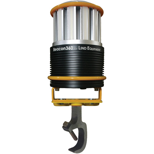 Lampe de travail portative Beacon360 GO avec support &agrave; pince, DEL, 45 W, 6000 lumens, Boîtier en Aluminium St. Lawrence Industrial & Safety Supply