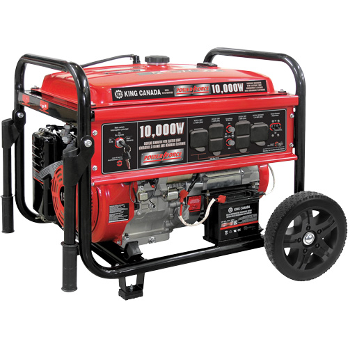 Gasoline Generator with Electric Start, 10000 W Surge, 7500 W Rated, 120 V/240 V, 25 L Tank St. Lawrence Industrial & Safety Supply