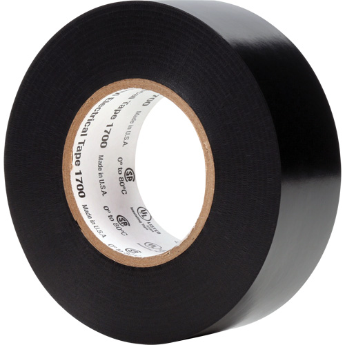 Temflex Vinyl Electrical Tape 1700, 25.4 mm (1") x 20.1 m (66'), Black, 7 mils St. Lawrence Industrial & Safety Supply