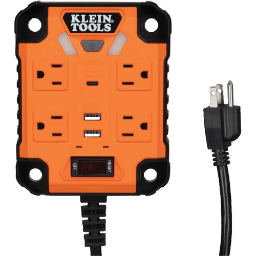 Powerbox 1 Magnetic Power Strip, 4 Outlet(s), 5', 120 V St. Lawrence Industrial & Safety Supply