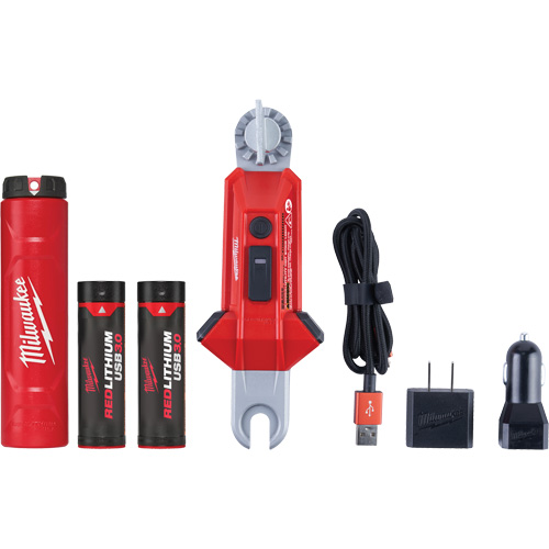 REDLITHIUM USB Utility Hot Stick Light, LED, Rechargeable Batteries, Aluminum St. Lawrence Industrial & Safety Supply