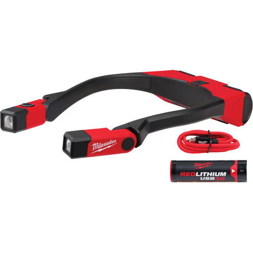 Lampe de travail USB Redlithium 400L, Lampe tour de cou, Rechargeable, 400 lumens St. Lawrence Industrial & Safety Supply