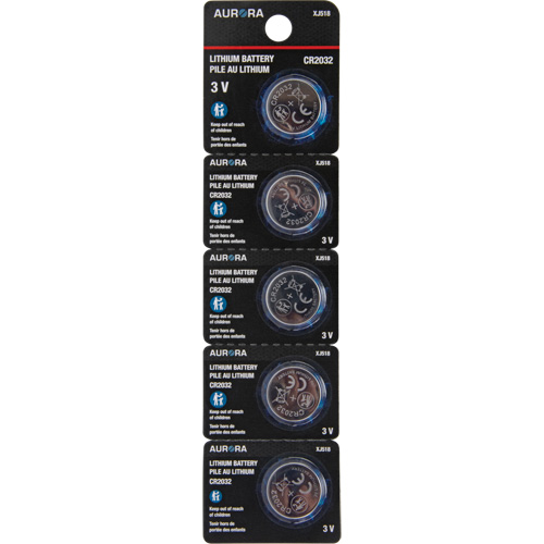 Piles au lithium CR2032, 3 V St. Lawrence Industrial & Safety Supply