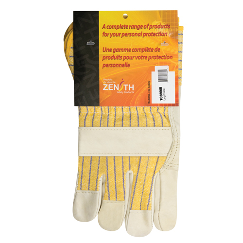 Gants d'ajusteur &agrave; paume renforc&eacute;e, Grand, Paume en Cuir fleur de vache, Doublure en Coton St. Lawrence Industrial & Safety Supply